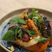 Best Roast Carrots with Grilled Halloumi Cheese